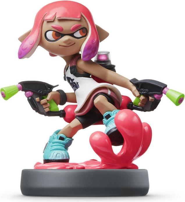 Actual product image Nintendo amiibo Splatoon Inkling Girl (Neon Pink) (3DS, Wii U, Switch)