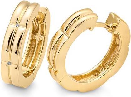 Produktbild Breuning Creolen - BRILL. 0,016 Ct. H/si (585, - Gold)