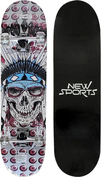 New Sports Skateboard Skeleton Länge 78,7 cm, ABEC 7 (30.98")