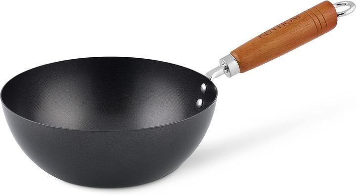 Produktbild Ken Hom Classic Antihaft Karbonstahl Mini Wok 20 cm (20 cm, Wok Pfanne, Carbonstahl)