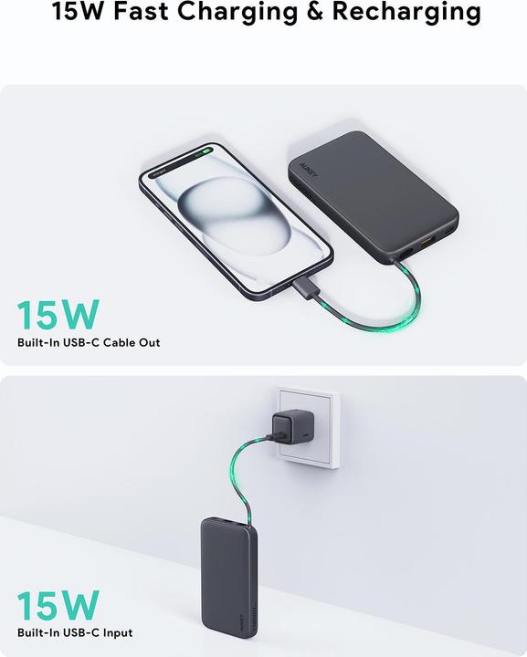 Produktbild Aukey Spark Sling (10000 mAh, 22.50 W, 38.50 Wh)