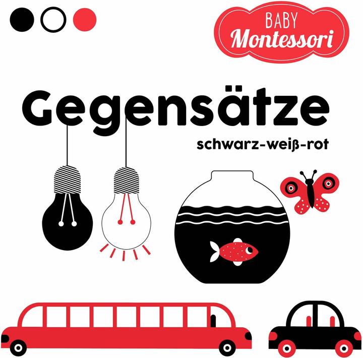 Image du produit Gegensätze schwarz-weiss-rot (Baby Montessori) (Allemand)