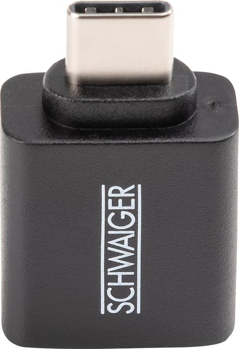 Produktbild Schwaiger Ladeadapter USB3.1C->USB3.0A schwarz