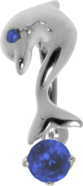 Bijouteria Bauchpiercing (Silber 925, Zirkonia, Chirurgenstahl 316L)