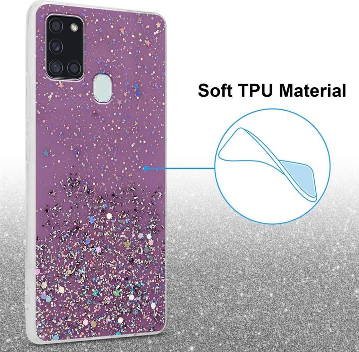 Image du produit Cadorabo Couverture TPU paillettes scintillantes (Samsung Galaxy A21s)