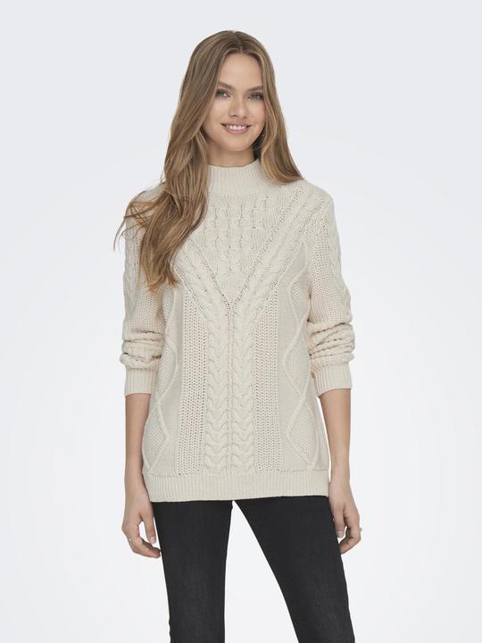 Produktbild Only High Neck Zopfstrick Strickpullover (M)