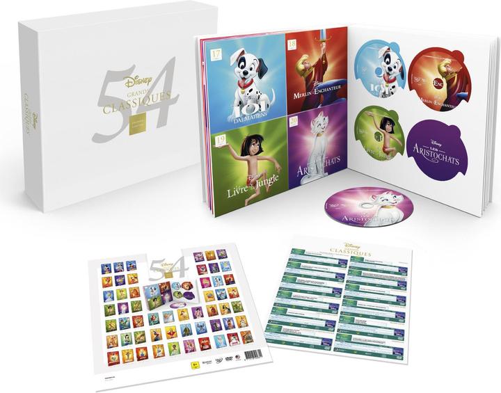 Image du produit Disney Interactive Studios 54 Grandes Classiques Disney - Edition Limitée (DVD, 2017, Français)