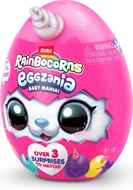 Image du produit Zuru RAINBOCORNS-EGGZANIA-PLUSH SOFT MINI,S1,SHRINK WRAP,TQ,12PC