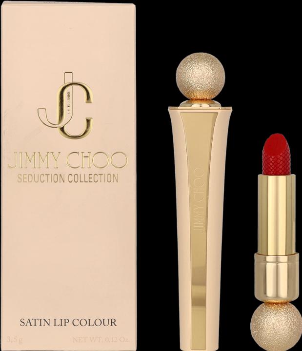 Actual product image Jimmy Choo Seduction Collection Satin Lipstick (#001 Red Carpet)