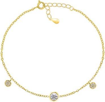 Brilio Silver - BRC58Y Sparkling Gold Plated Zirconia Bracelet (Zirkonia)