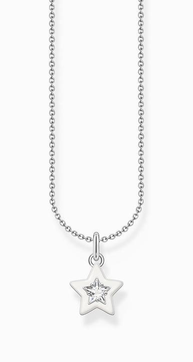 Produktbild Thomas Sabo Kette mit Stern-Anhänger Silber (Kaltemail, 925 Sterlingsilber, 38 - 45 cm)