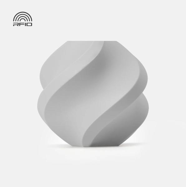 Actual product image Bambu Lab - PLA Basic Refill - Light Gray - 1.75mm (PLA, 1.75 mm, Grey)