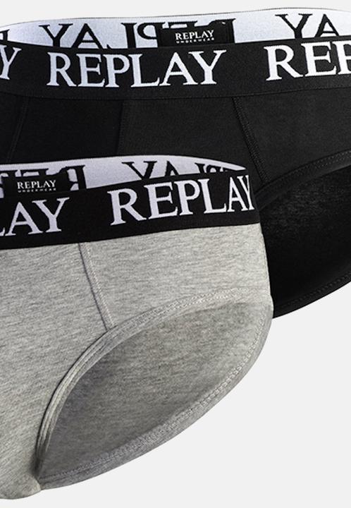 Immagine prodotto Replay Slip SLIP Basic Cuff Logo im praktischen 2er Pack (M, Confezione da 2)