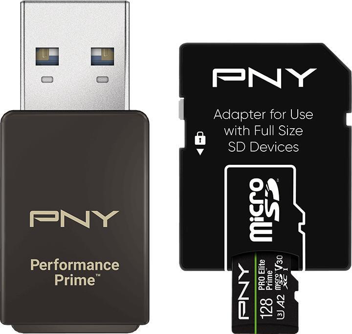 Produktbild PNY PRO ELITE PRIME 128GB (128 GB, microSDXC, U3, UHS-I)