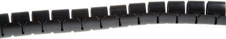 Actual product image Rs Pro Black slit harness wrap,20mm dia (Cable conduit, 500 cm)