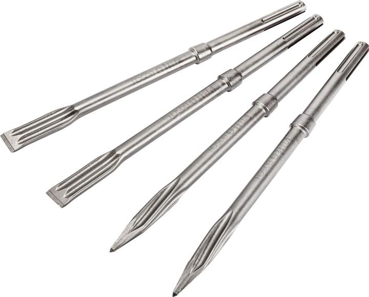 Actual product image Bosch Professional Zubehör PRO SDS max-5C chisel set, pointed chisel 400 mm, flat chisel 25 x 400 mm, 2+2 pcs. (400 mm)
