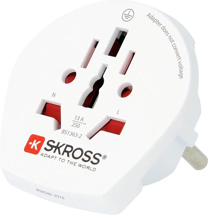 Produktbild Hama Reisestecker World to Europe (Bulk Ware) weiss