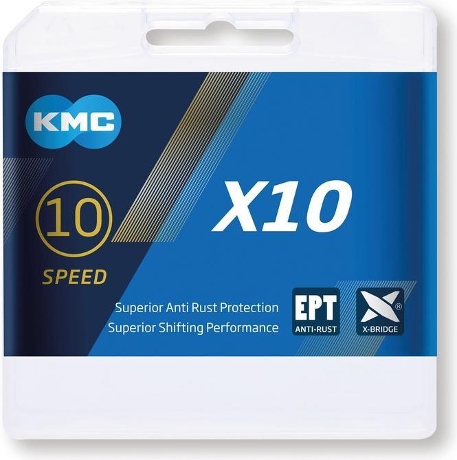Actual product image KMC Velo chain X10 EPT (10-speed)