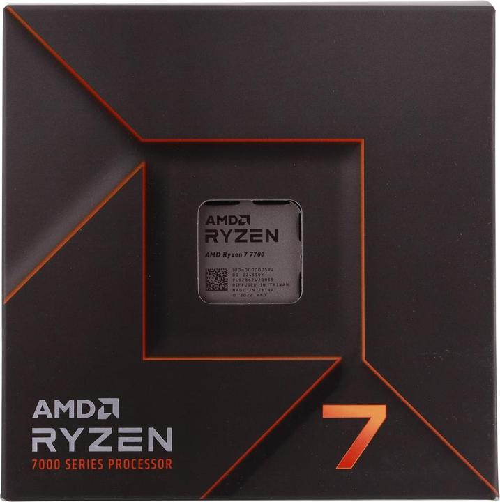 Actual product image AMD Ryzen 7 7700 (AM5, 3.80 GHz, 8 -Core)
