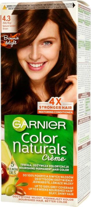 Garnier Color Naturals Hair Dye 4.3 Golden Brown (4.3 Golden Brown)