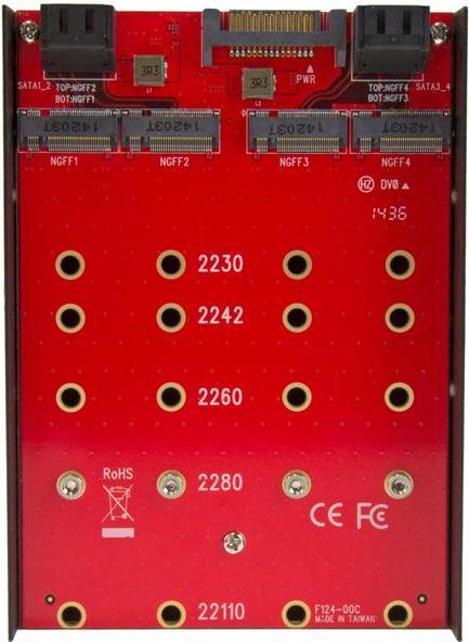 Produktbild StarTech 4X M.2 TO SATA 3.5IN ADAPTER
