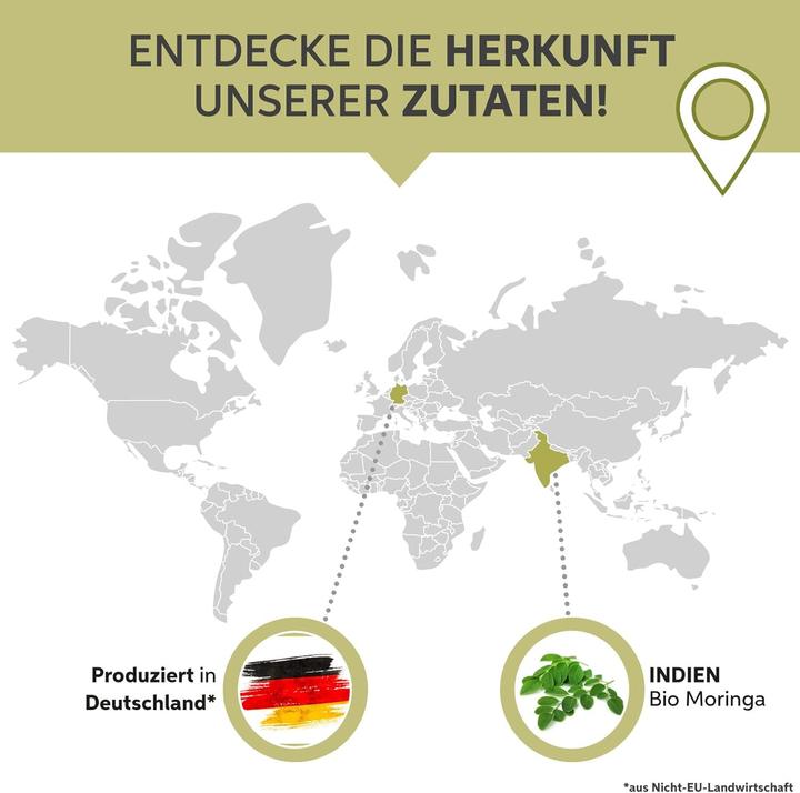 Produktbild Eltabia Bio Moringa Kapseln | 100% rein ohne Zusätze (1000 Stück, Kapseln)