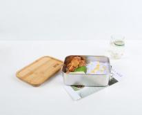 Image du produit Quttin boîte à lunch rectangulaire en bambou ss 1500ml qu