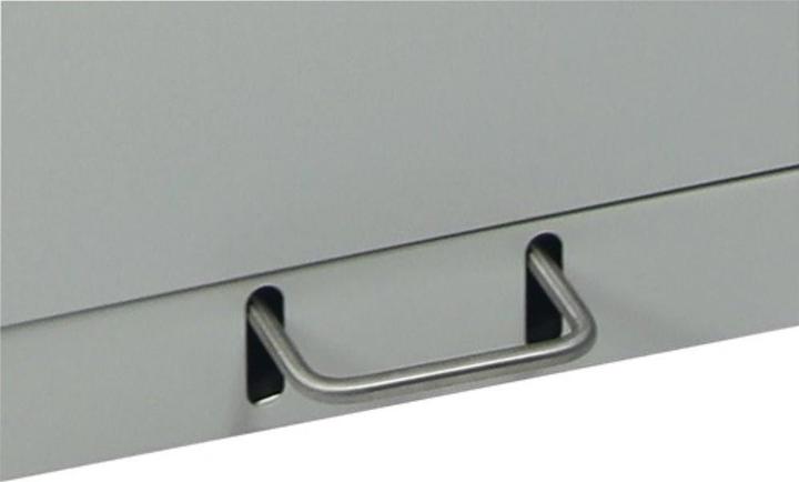 Image du produit Collecteur de tri 70 l H1000xL400xP380mm gris clair, RAL 7035 insert galvanisé, avec pédale (70 l)