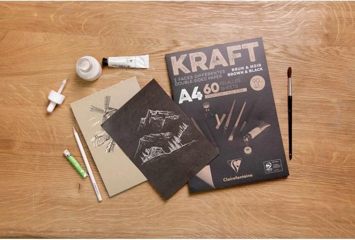 Image du produit Clairefontaine Bloc de papier kraft A4 (90 g/m², 150 x)