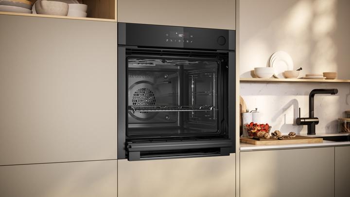 Actual product image Neff N 50, built-in oven with steam support, 60 x 60 cm, Graphite-Grey, B6AVJ7AG3