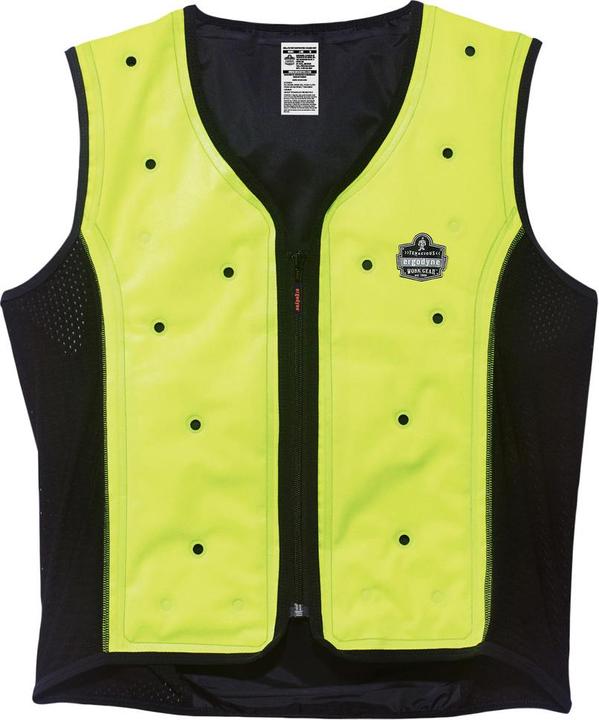 Ergodyne Gilet refrigerante con tecnologia Dry-Evaporative, XL, giallo/nero (XL)