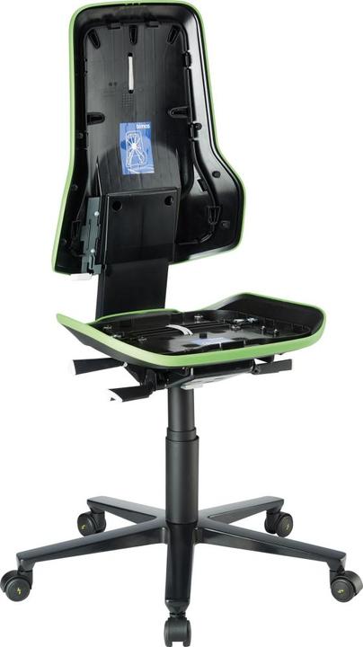 Produktbild Bimos Arbeitsstuhl Neon 2, mit Rollen, ESD, Permanentkontakt, grün