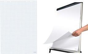 Produktbild Herlitz Flipchart-Block, 20 Blatt, kariert, 680 x 990 mm 80 g-qm, holzfrei, mit Mikroperforation, gerollt