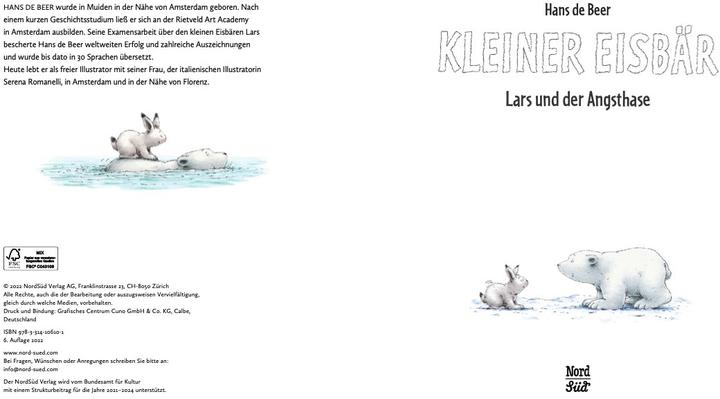 Produktbild Kleiner Eisbär - Lars und der Angsthase (Deutsch, Hans de Beer, 2022)