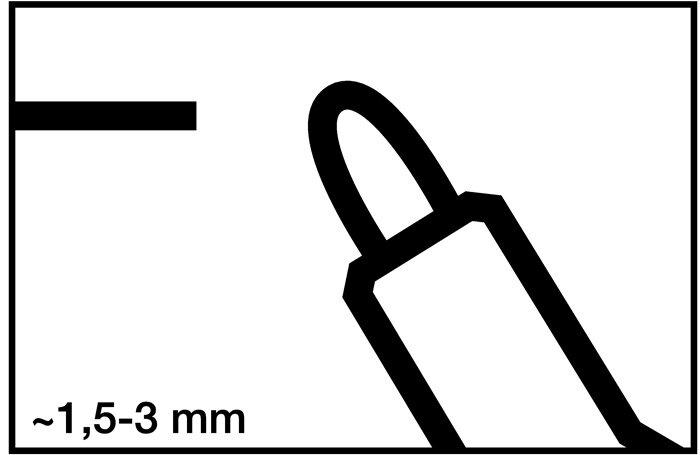 Actual product image Edding 250 (Black, 3 mm, 1 x)