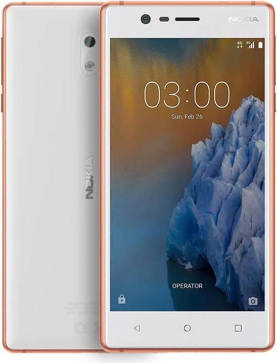 Nokia 3 (16 GB, Copper, 5", Hybrid Dual SIM, 8 Mpx, 4G)