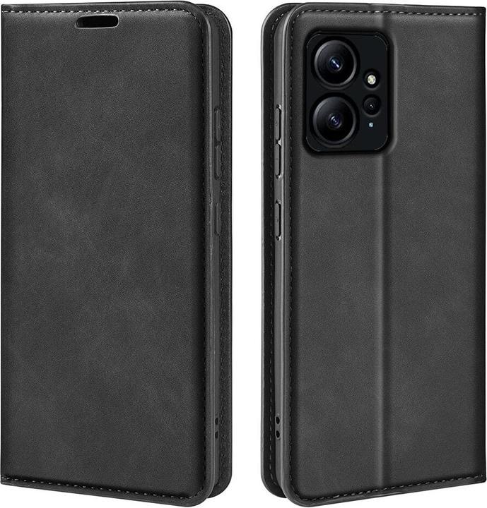 Cover-Discount Xiaomi Redmi Note 12 4G - Stand Flip Case Hülle schwarz (Xiaomi Redmi Note 12)