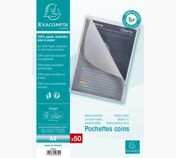 Immagine prodotto Exacompta Coperture e borse (A4, 50 x)