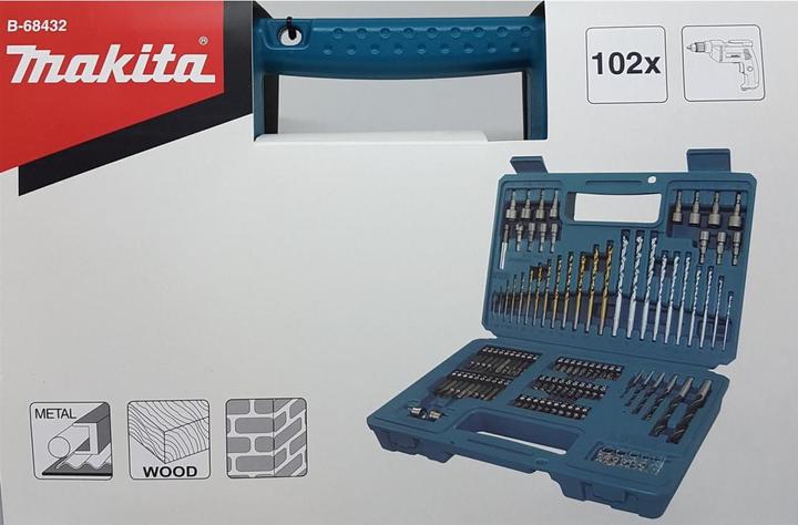 Productafbeelding Makita Bits Boorset 102 stuks ( B-68432 ) Bits / Boor / Dopsleutel (1, 1.5, 2, 2.5, 3, 3.5, 4, 4.5, 5, 5.5, 6, 6.5, 7 mm)
