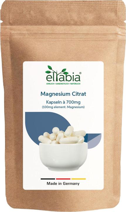 Eltabia Magnesiumcitrat Kapseln – Für Muskelentspannung & Energie (200 Stück, Kapseln)