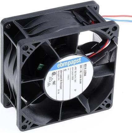Produktbild Papst DC Axiallüfter 80mm 24V 222m³/H (80 mm, 1 x)