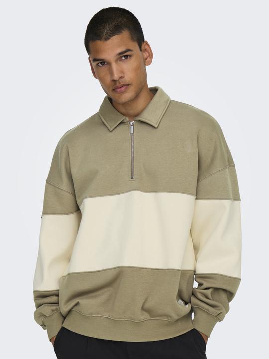 Immagine prodotto Only & Sons Onsbyron Vtg Ls Zip Polo (L)