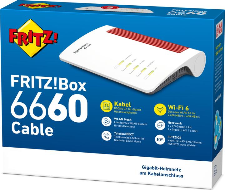 Actual product image AVM FRITZ!Box 6660 Cable
