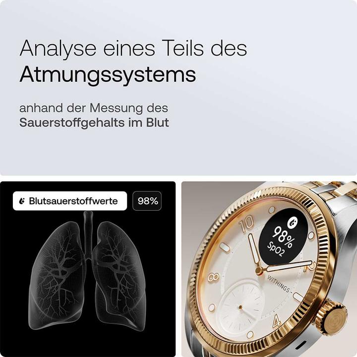 Actual product image Withings Scanwatch Nova Brilliant Gold (39 mm)