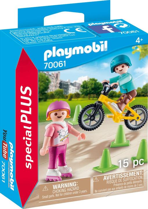 Playmobil Kinder m. Skates u. BMX (70061, Playmobil Special Plus)