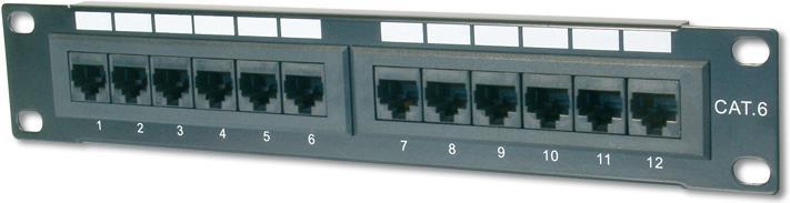 Actual product image Digitus Patch Panel 25.4cm 10inch Cat5e 12-Port shielded