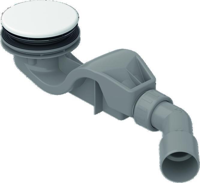 Produktbild Bette GmbH & Co.KG BE Ablaufgarnitur BetteSolid 50 weiss, Antirutsch Pro (Ablaufgarnitur)