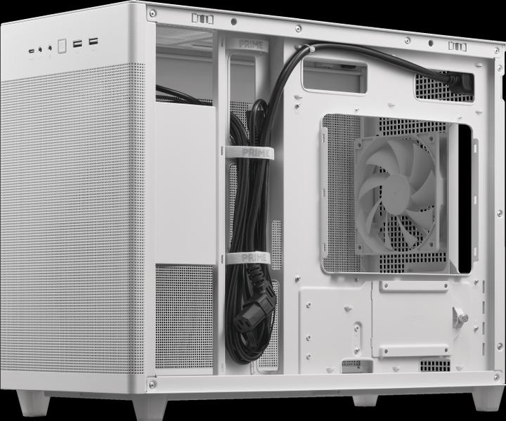 Productafbeelding ASUS Prime AP201 MicroATX Case - wit (mATX)