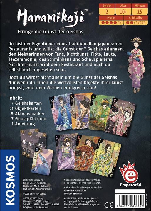 Produktbild Kosmos Hanamikoji (Deutsch)