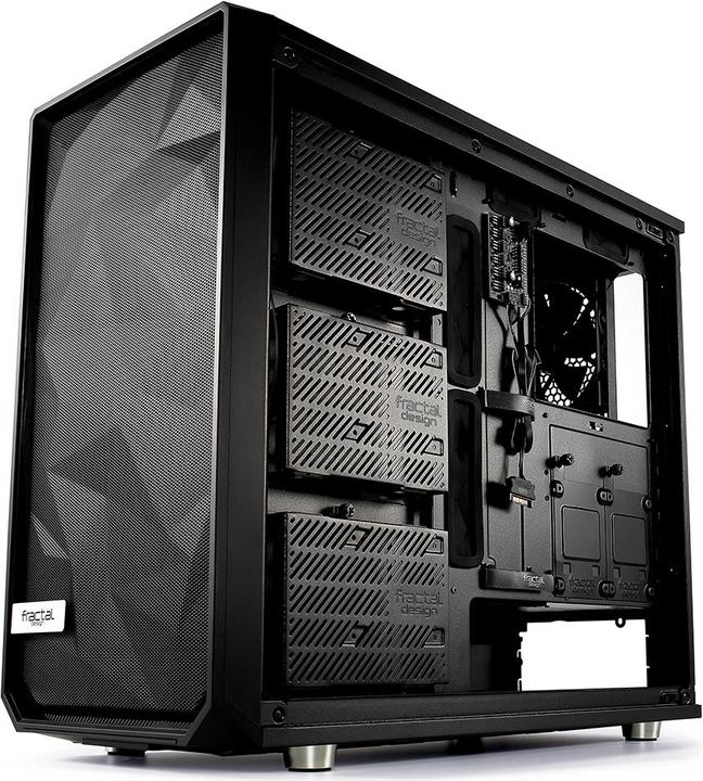 Actual product image Fractal Meshify S2 Black - TG (ATX, mATX, Mini-ITX, E-ATX)